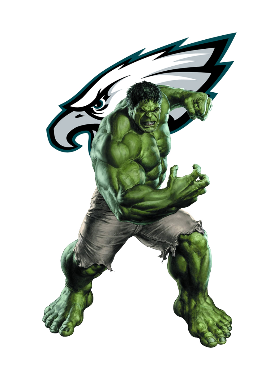 Philadelphia Eagles Hulk Logo iron on paper